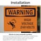 Signmission High Voltage 240 Volts With Symbol OSHA Warning Sign, Vinyl Decal, 10in W x 7in L, 2PK OS-2PACK-WS-D-710-L-12175 - alternate 2